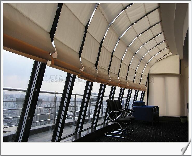 雙軌折疊式電動天棚簾 